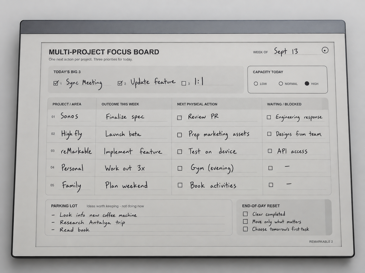 Multi-Project Daily